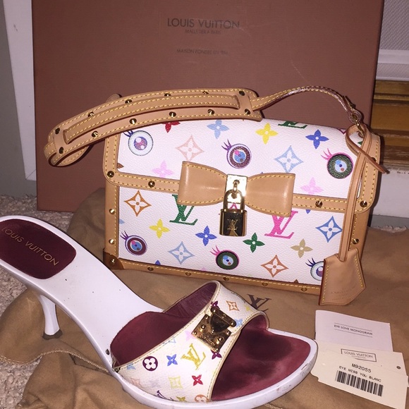 VINTAGE LOUIS VUITTON EYE MISS YOU BLANC BAG❤️HP - Picture 4 of 8